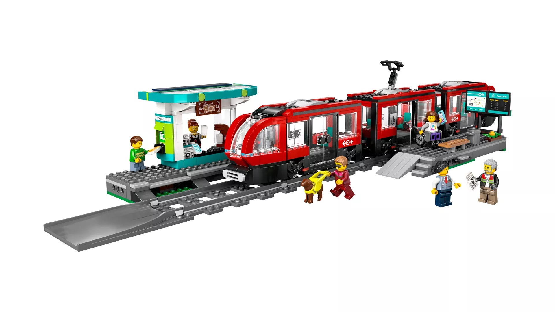 TwindBricks3D - 60423 Downtown Streetcar and Station 3D print model