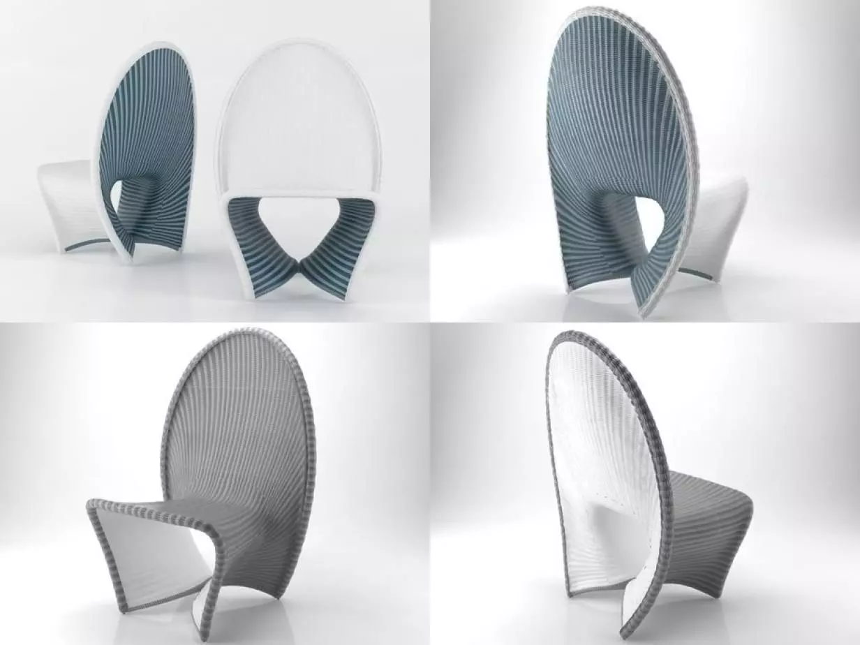 36 h four chairs 3D model_0