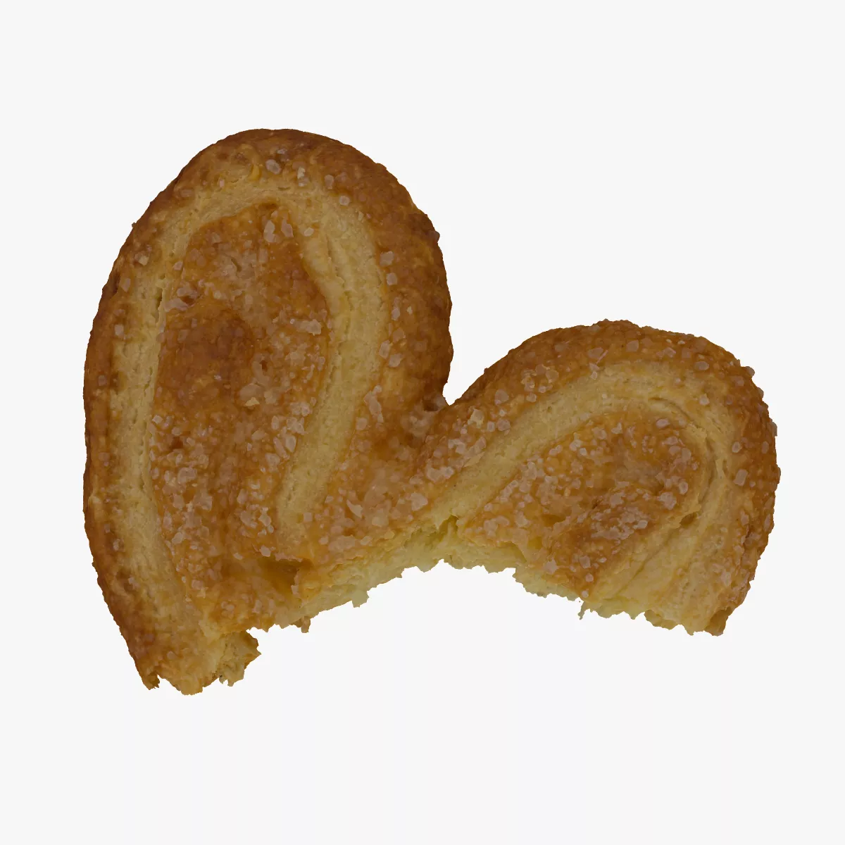 Home Made Heart Shaped Cookie 01 Bitten RAW SCAN 3D model