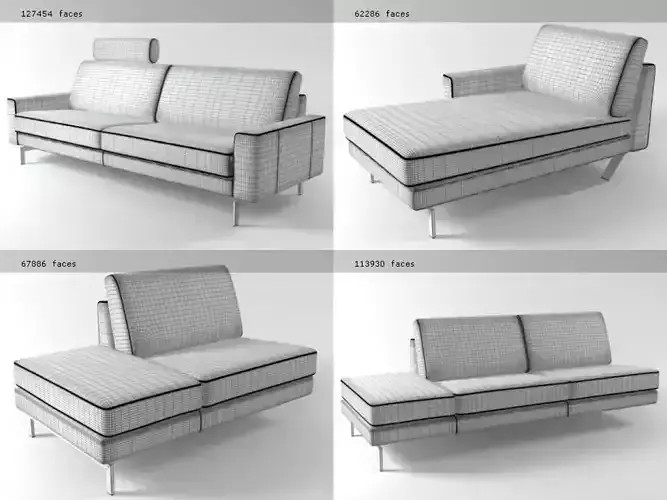 Bolero four different leather sofas