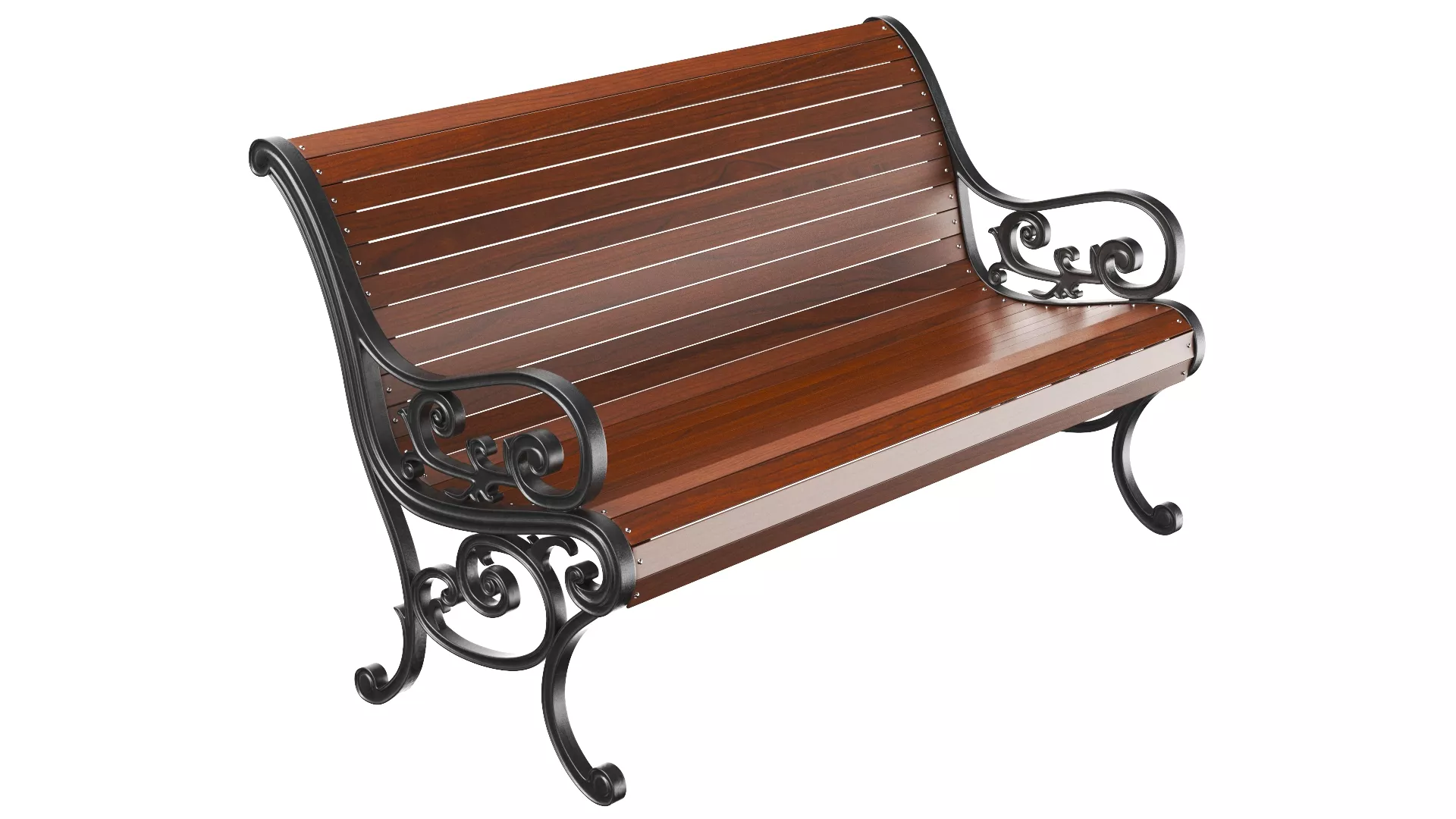 Park Bench Low-poly 3D model
