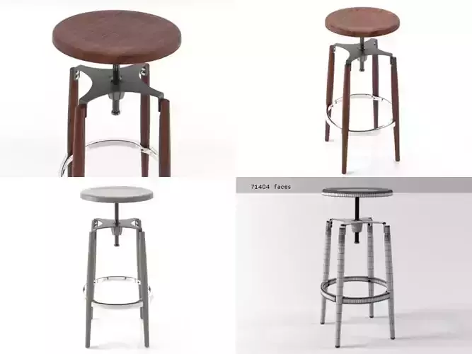 Vitone set of different bar stools
