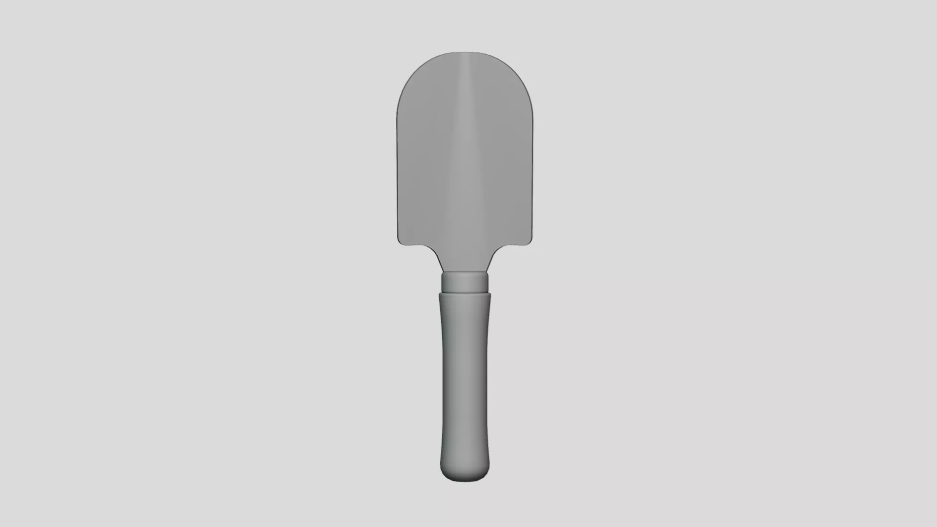Hand Garden Trowel - Geometry Only No Textures No Materials 3D model