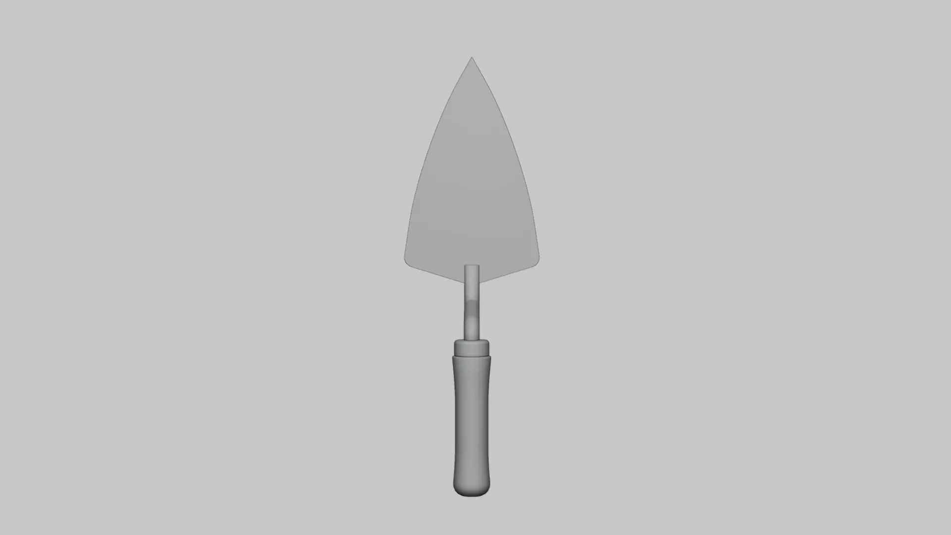 Hand Trowel - Geometry Only No Textures No Materials 3D model