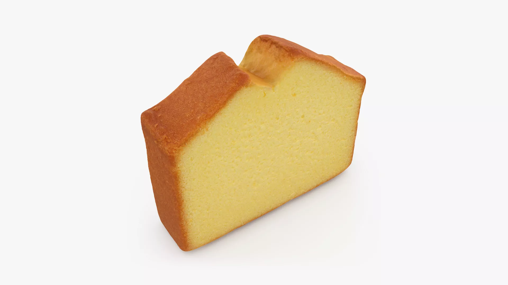 Butter Cake Low-poly 3D model