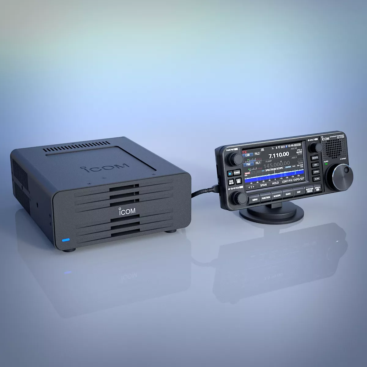 ICOM IC 7110 HF-VHF-UHF Transceiver 3D model