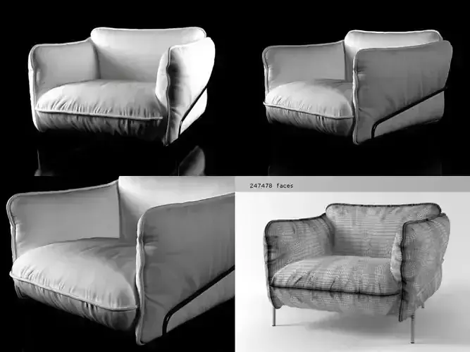 Continental armchair