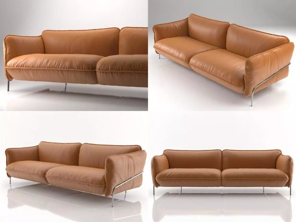 Continental sofa 3D model_3