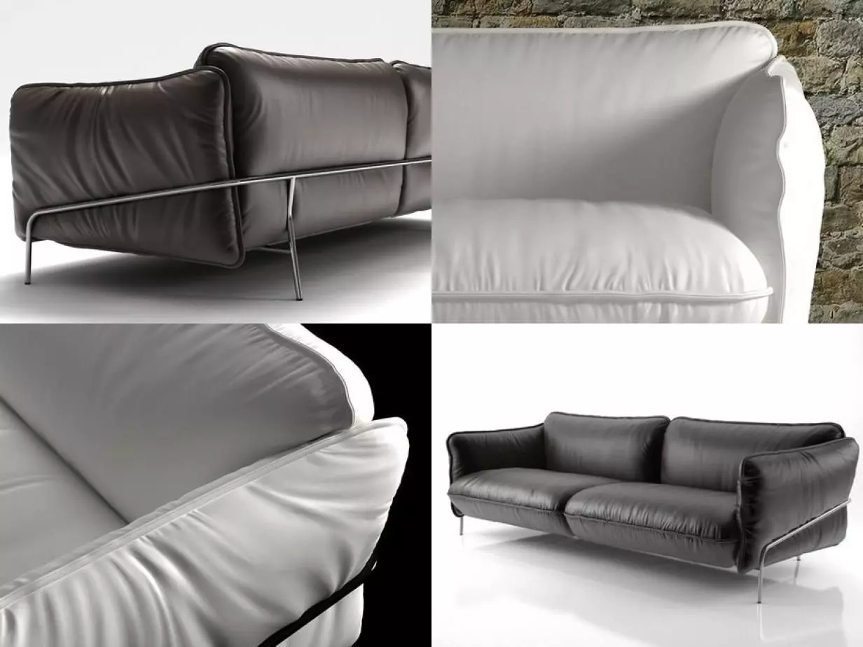Continental sofa 3D model_1