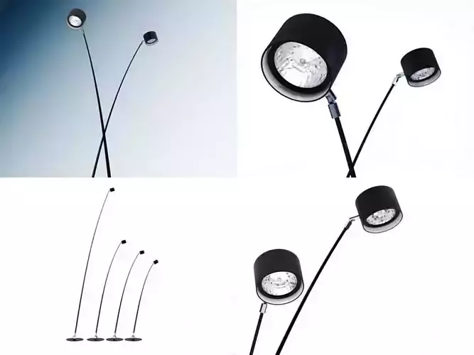 Sampei floor lamp with different angles