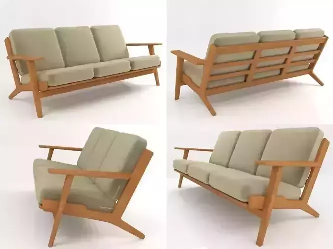 GE 290 3-seater sofa