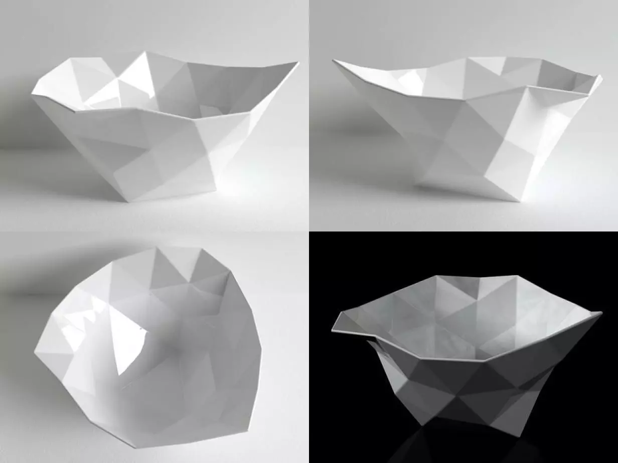Crushed Bowl 3D model_2