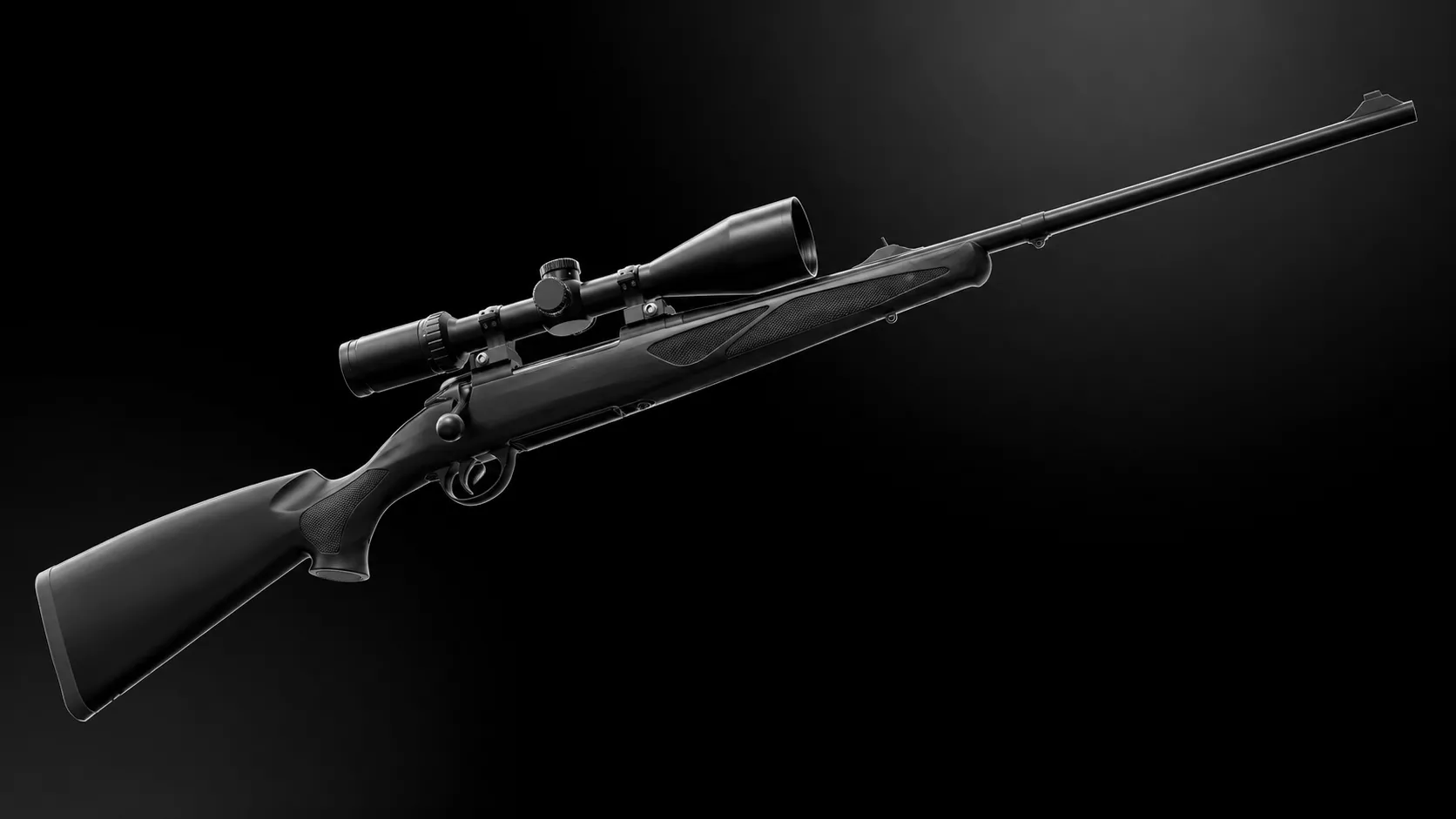 Hunter85 Rifle 3D Model 3D model