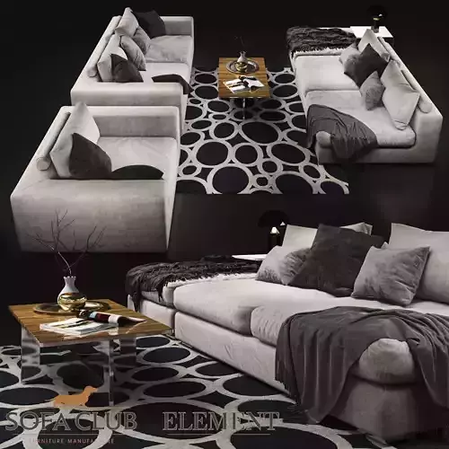 Sofa Club Element VAR light 3D model