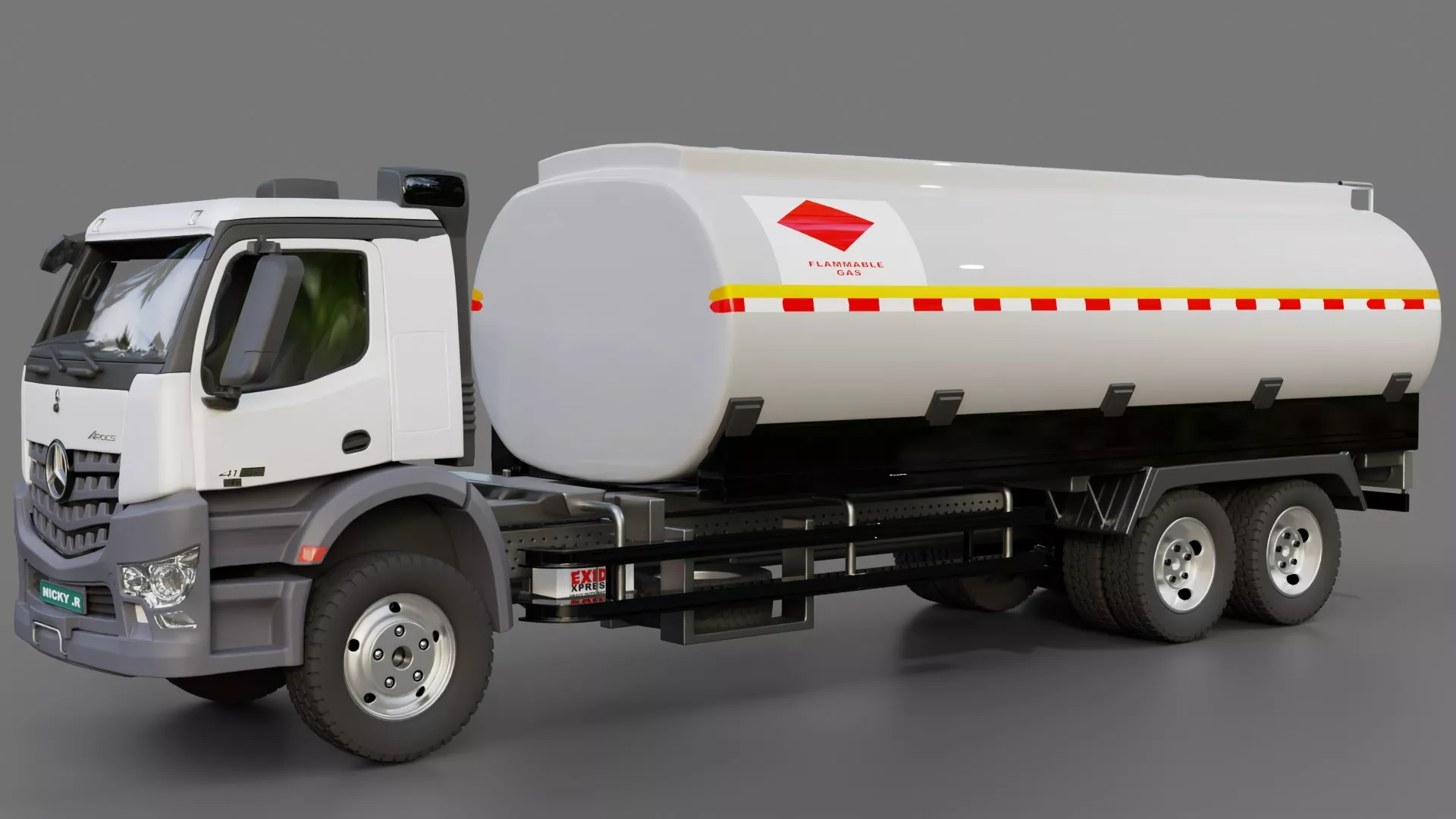 Mercedes Benz Arocs Fuel Tanker 2013 3D model