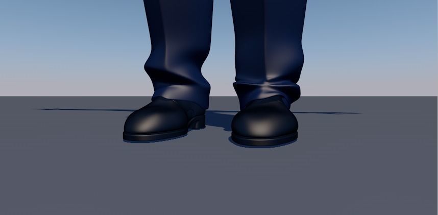 kim jong un animated dance walking running 3D model_2