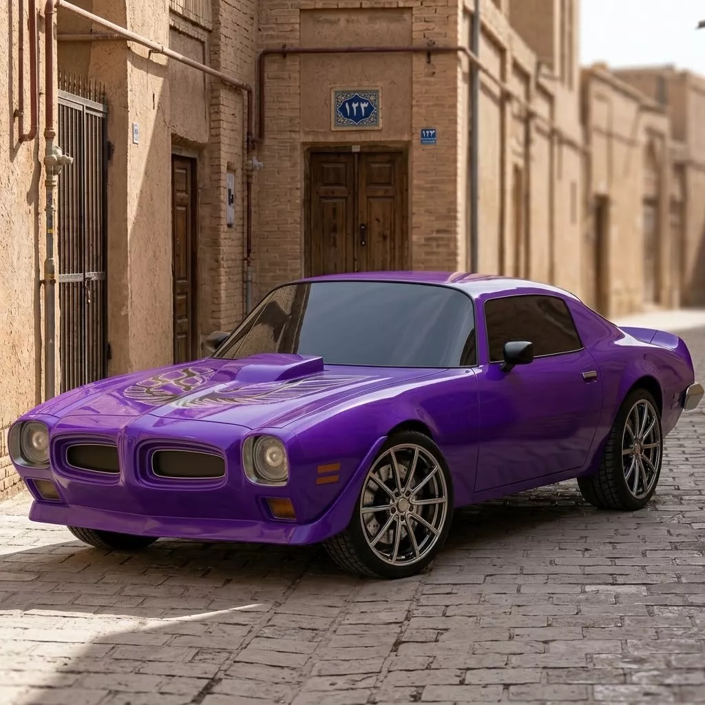 pontiac firebird 1973 Low-poly 3D model