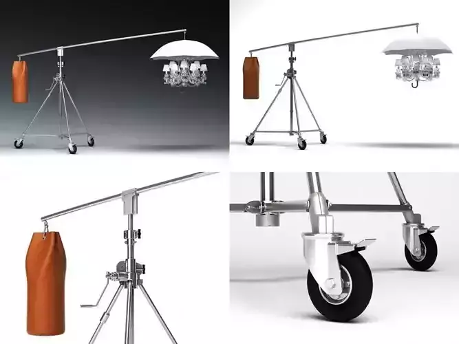 Marie-Coquine tripod lighting stand 3D model