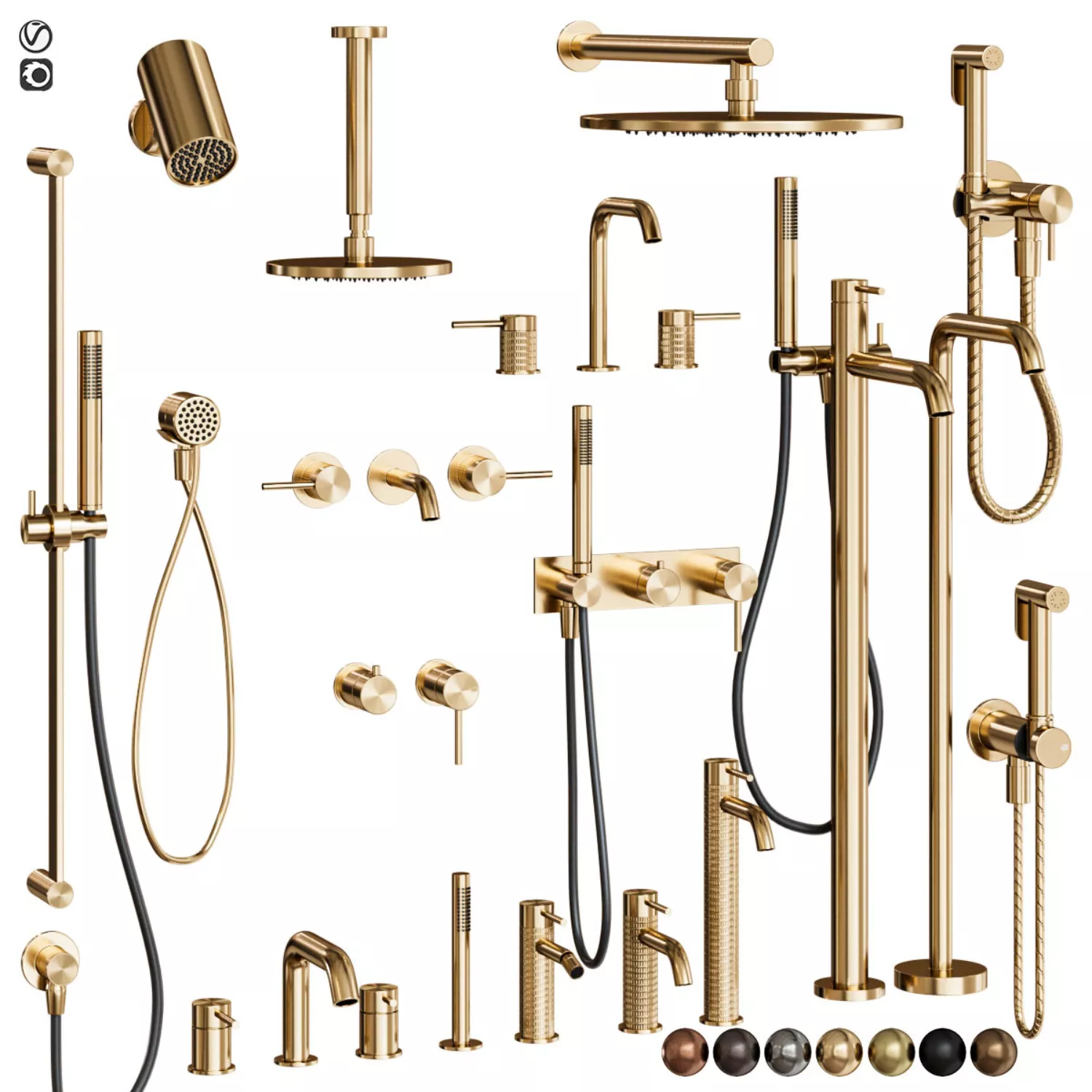 Gessi 316 Faucet Set 3D model