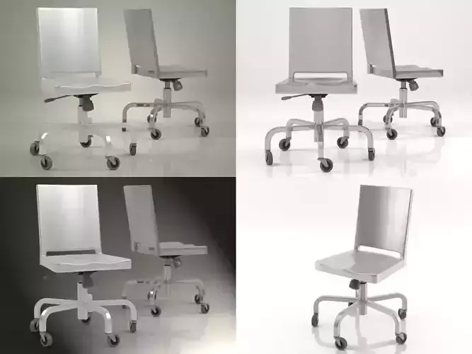 Hudson desk chair 3D model