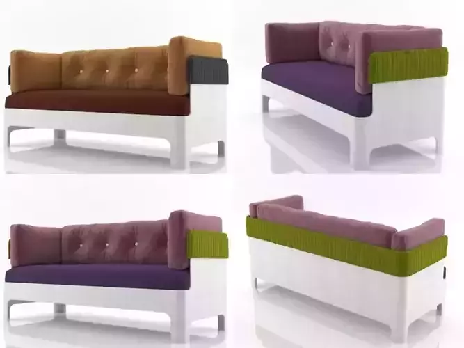 Koja sofa low 3D model