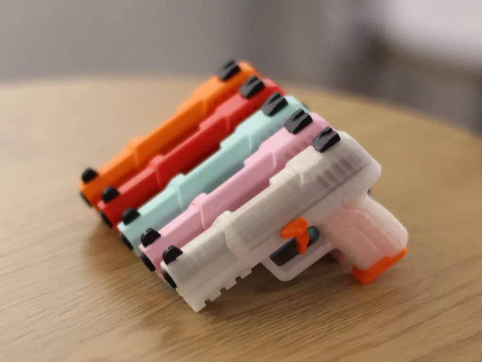 FN Five seveN Fidget Keychain Slide Action Toy 3D print model