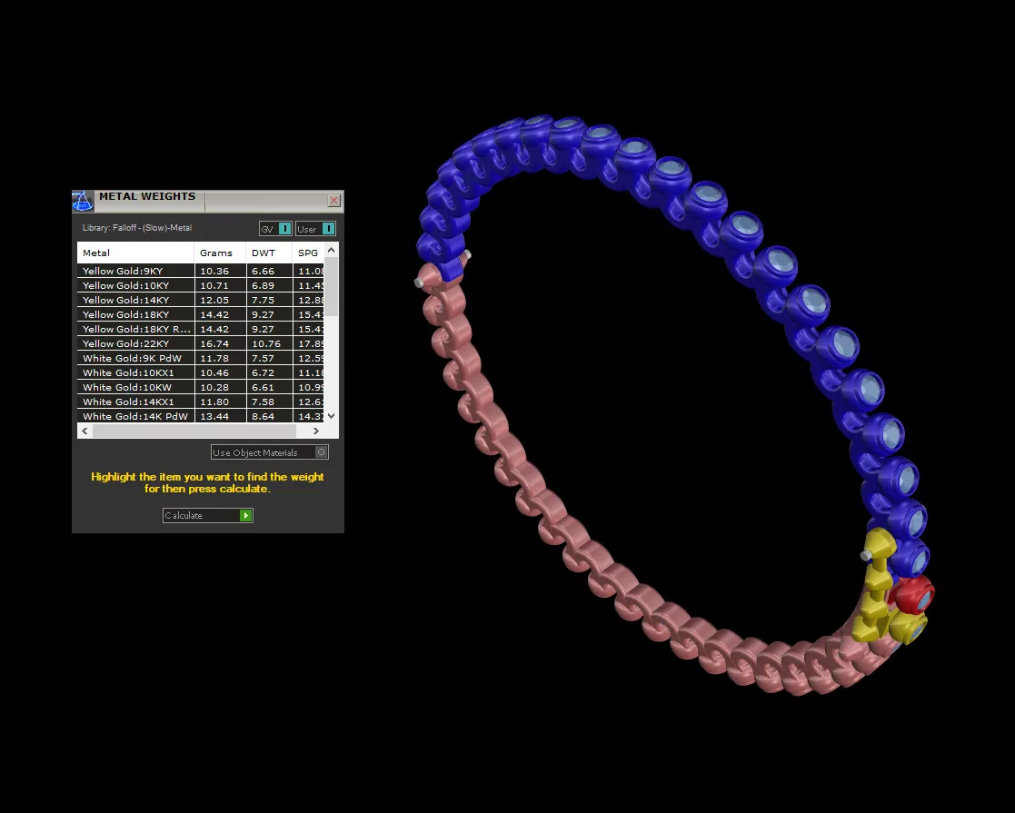 Bracelets CLASH jewelry 3D 48-52 - lightweight 3D print model