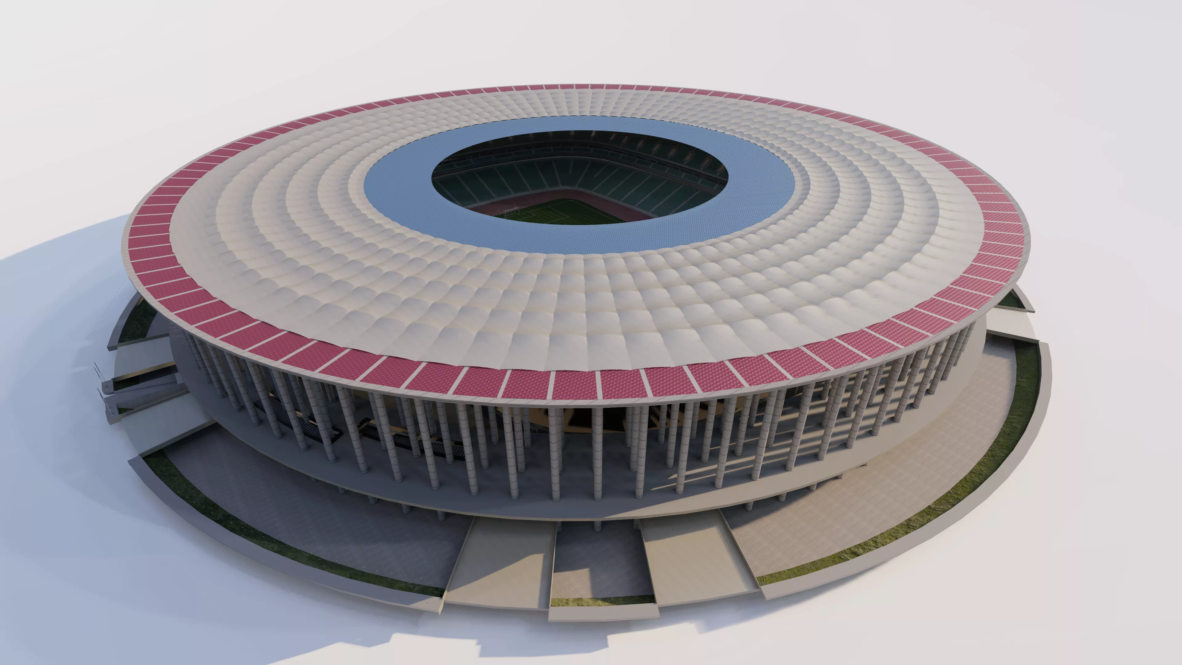 Football Stadium-American football 3D model