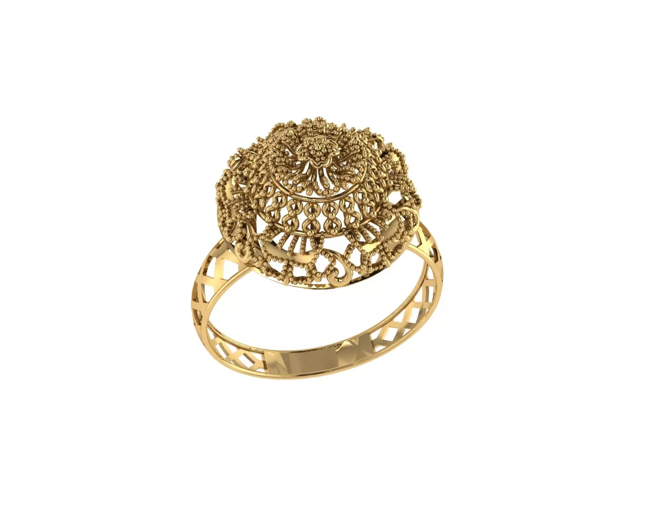 Indian Traditional Rings 3D print model
