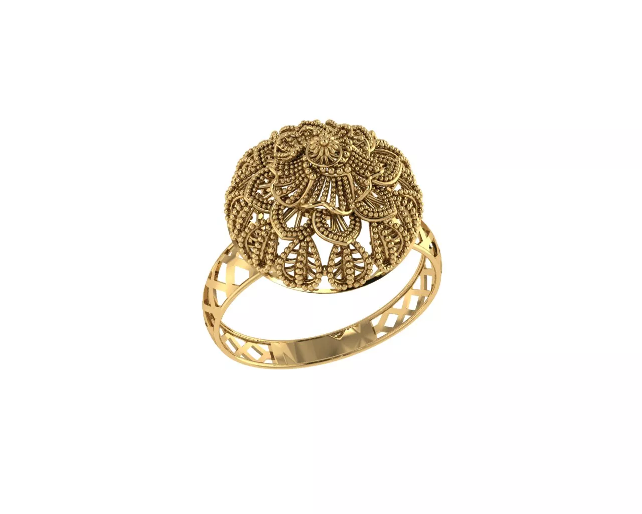 Indian Traditional Rings 3D print model