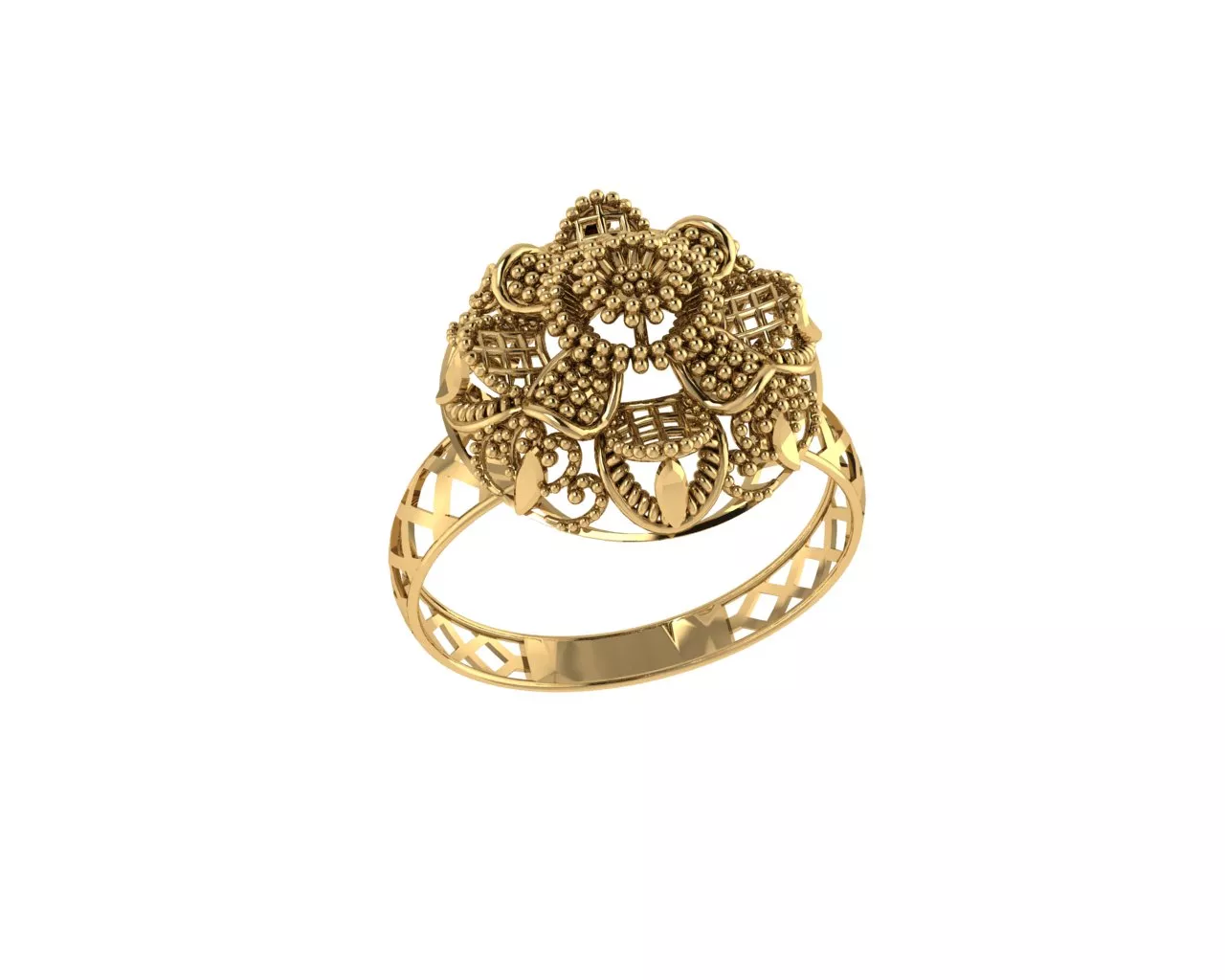 Indian Traditional Rings 3D print model