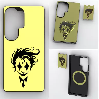 S26 Ultra MagSafe Evil Clown Case and Keyring 3D print model