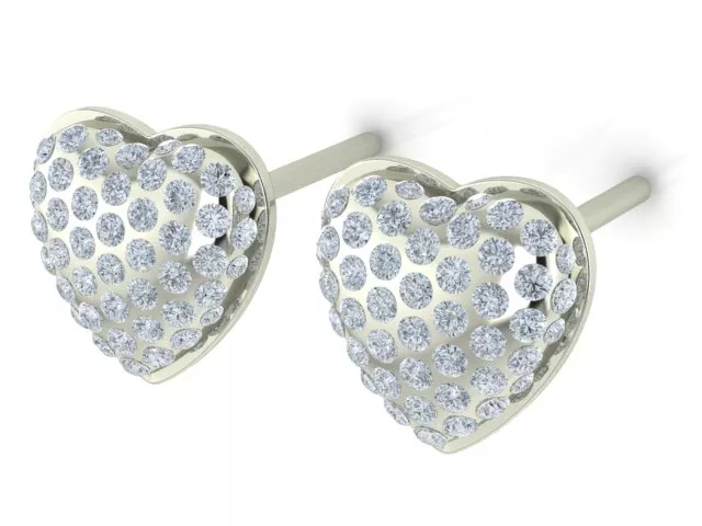 Heart Earrings 3D print model