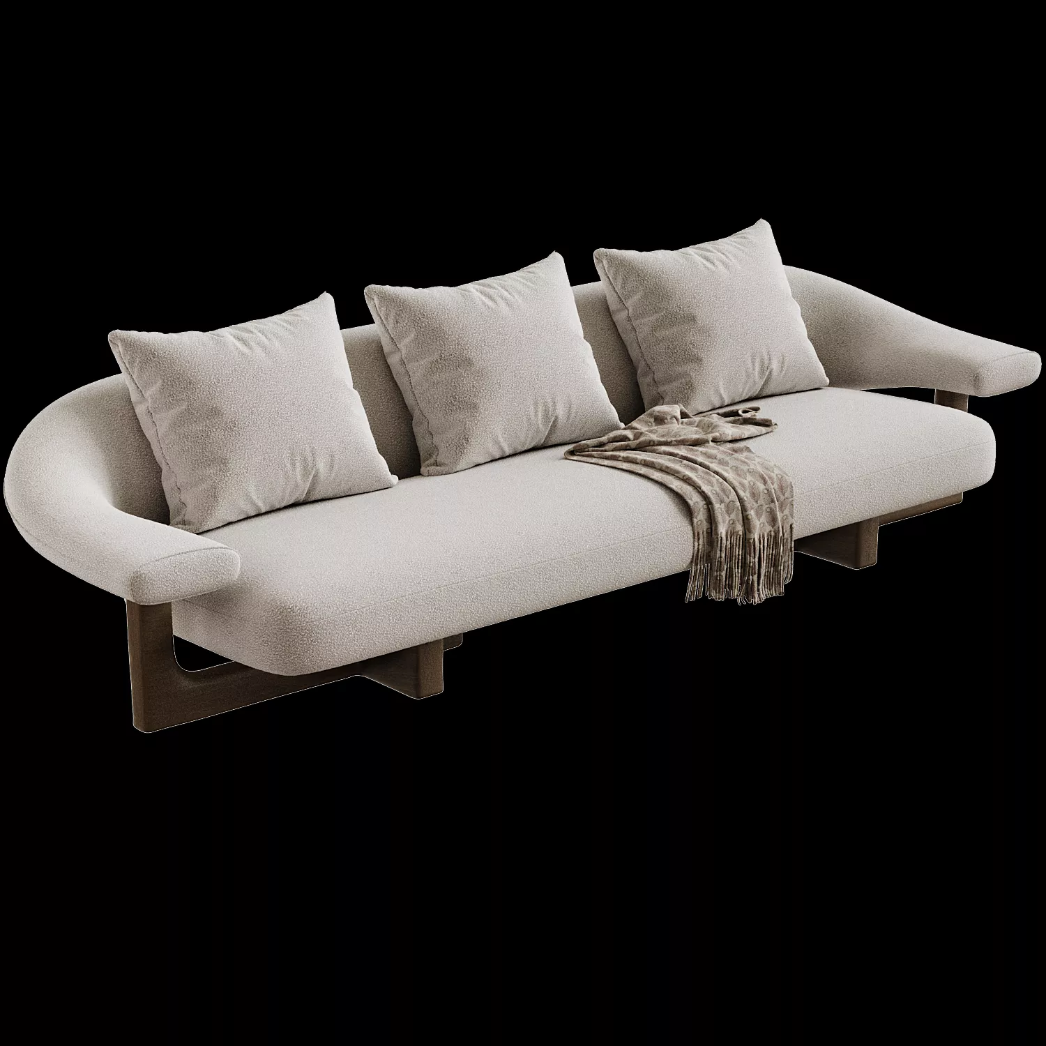 Poliform 3 Seater Owen Sofa 3D model