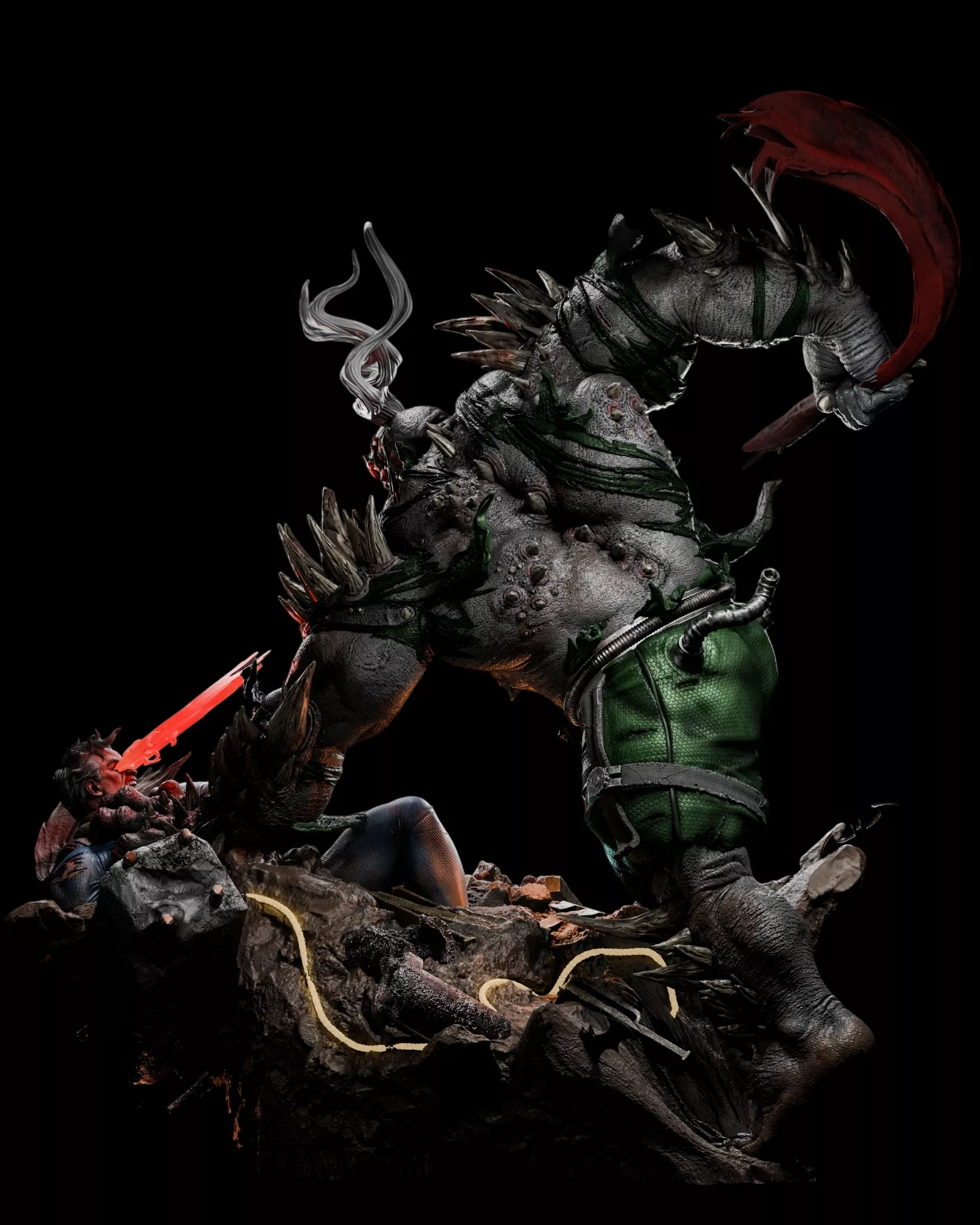 Doomsday Statue and Bust 3D Print Model STL 3D print model