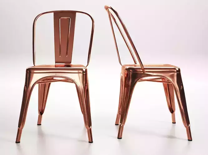 A-chair copper dining chair