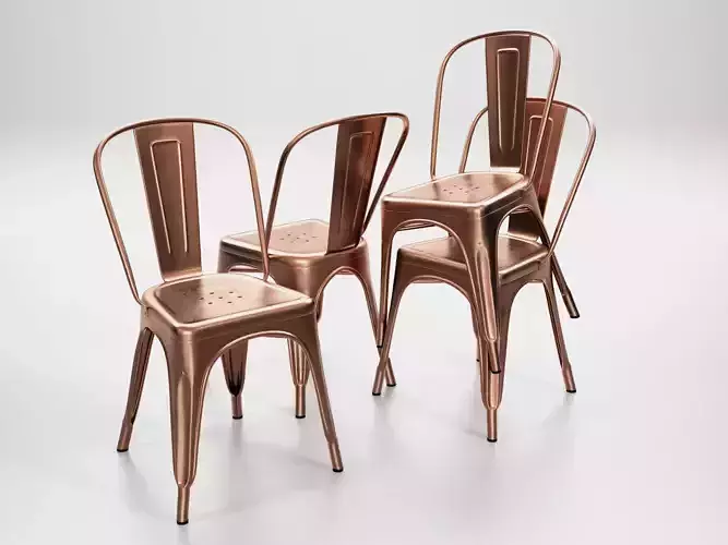 A-chair copper dining chair