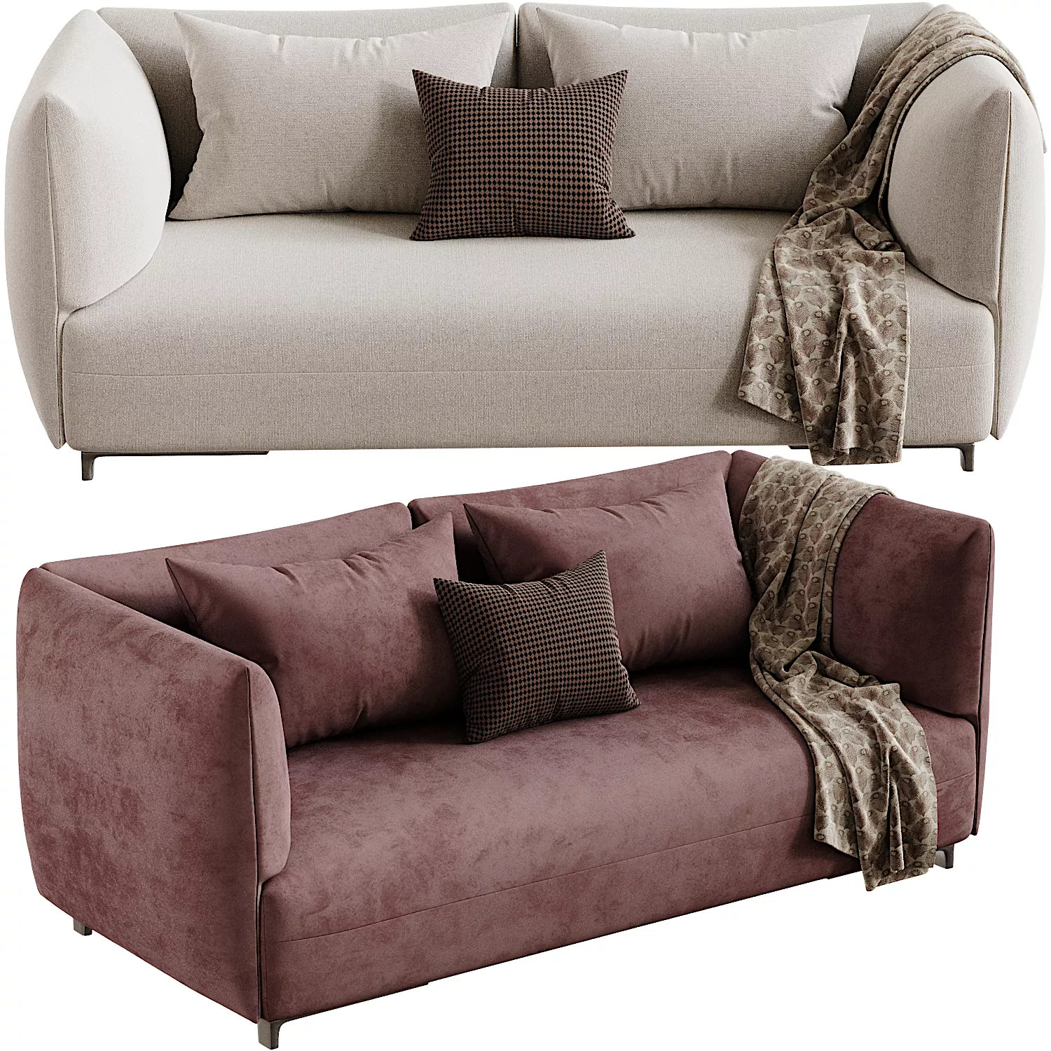 Joan Sofa by Poliform 3D model