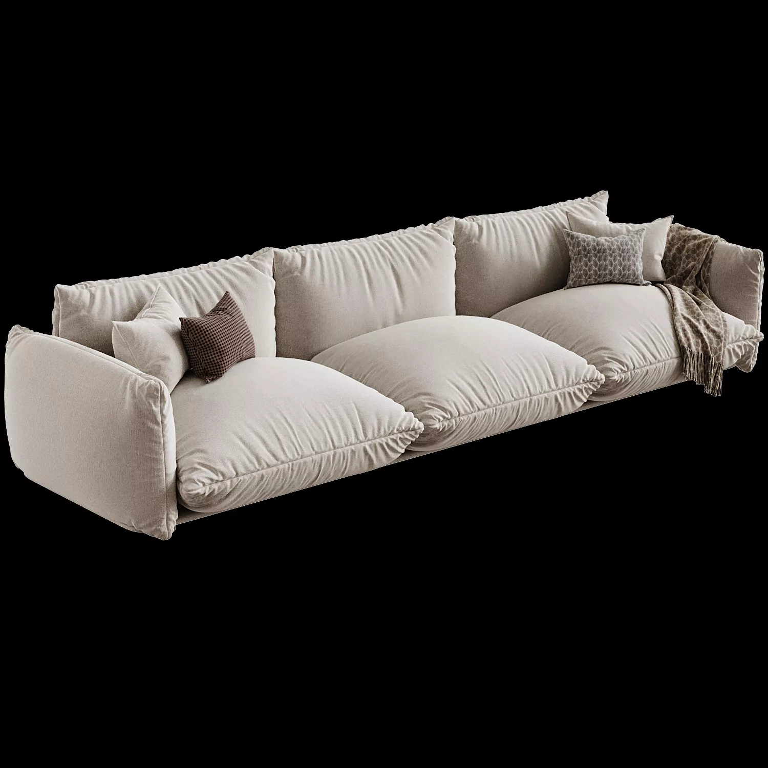 Arflex 3 Seater Sofa by Marenco 3D model