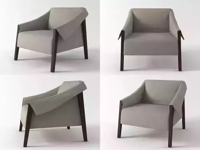 Ara lounge chair in four different positions