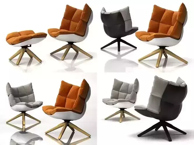 Husk armchair 3D model