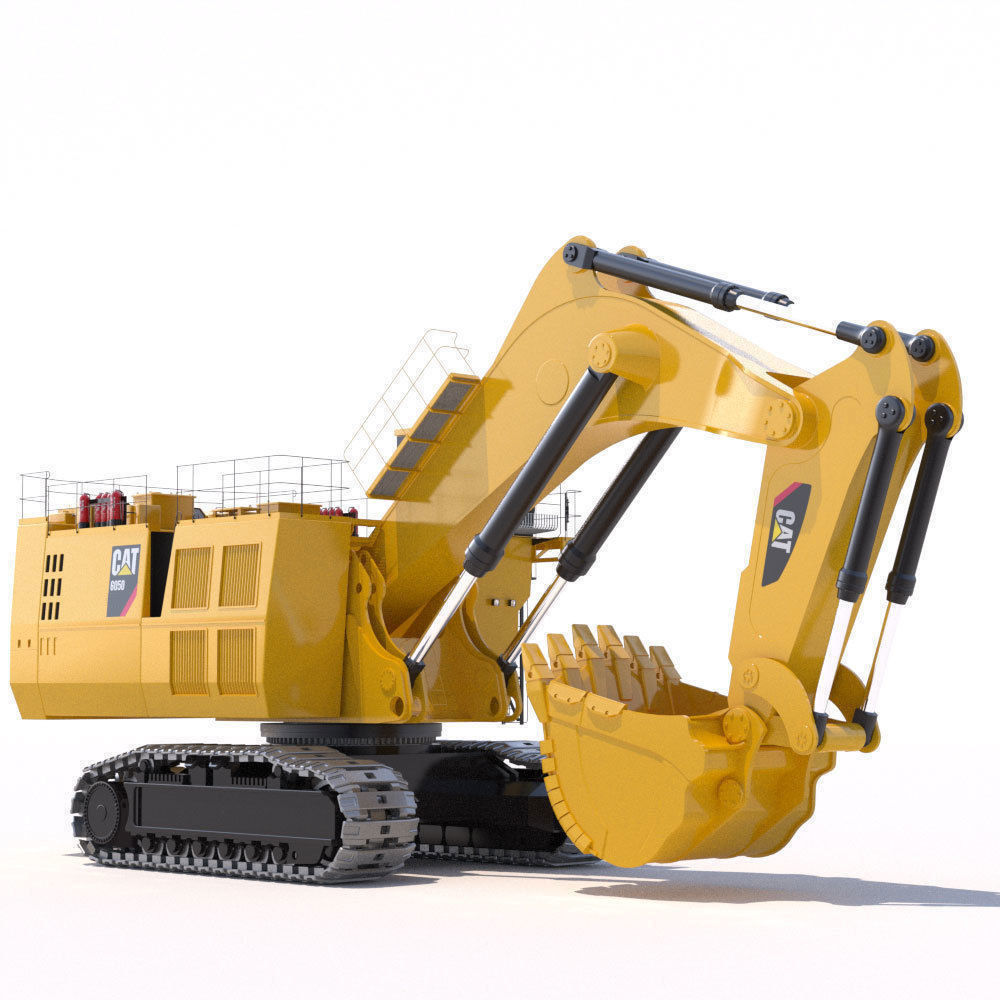 Mining Excavator 6050 Backhoe 3D model_2