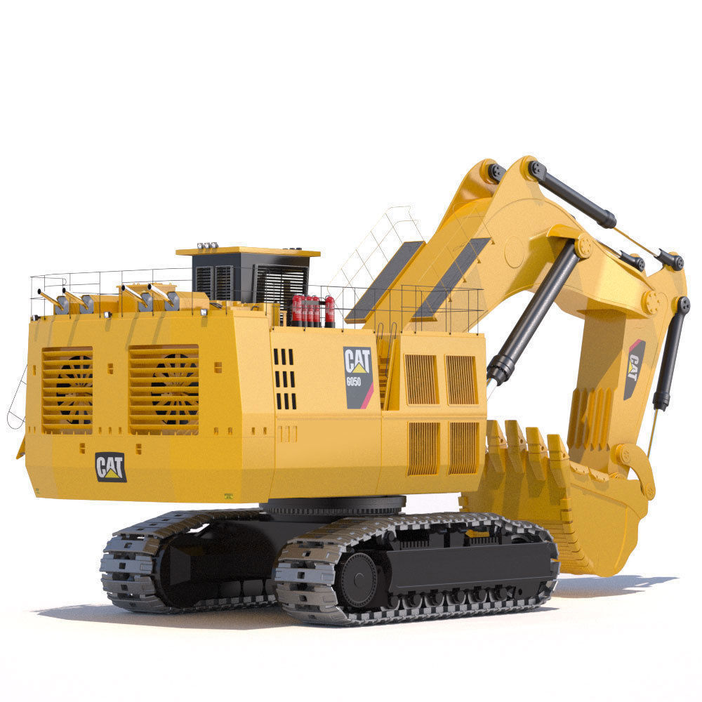 Mining Excavator 6050 Backhoe 3D model_3