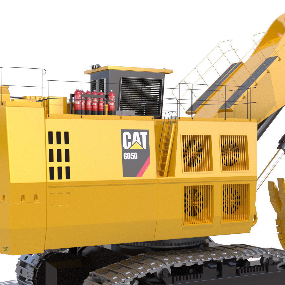 Mining Excavator 6050 Backhoe 3D model_14