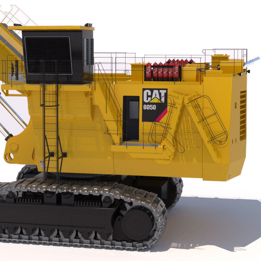Mining Excavator 6050 Backhoe 3D model_10