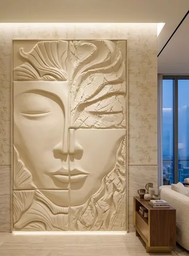 Dual Face Wall Panel Relief STL MAX ArtCAM RLF FBX OBJ