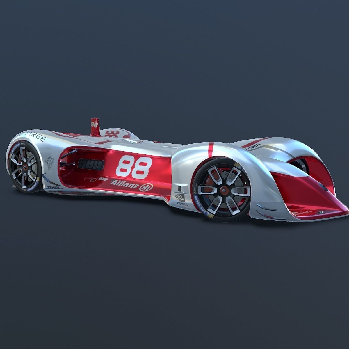 Roborace Formula E car 3D model_1