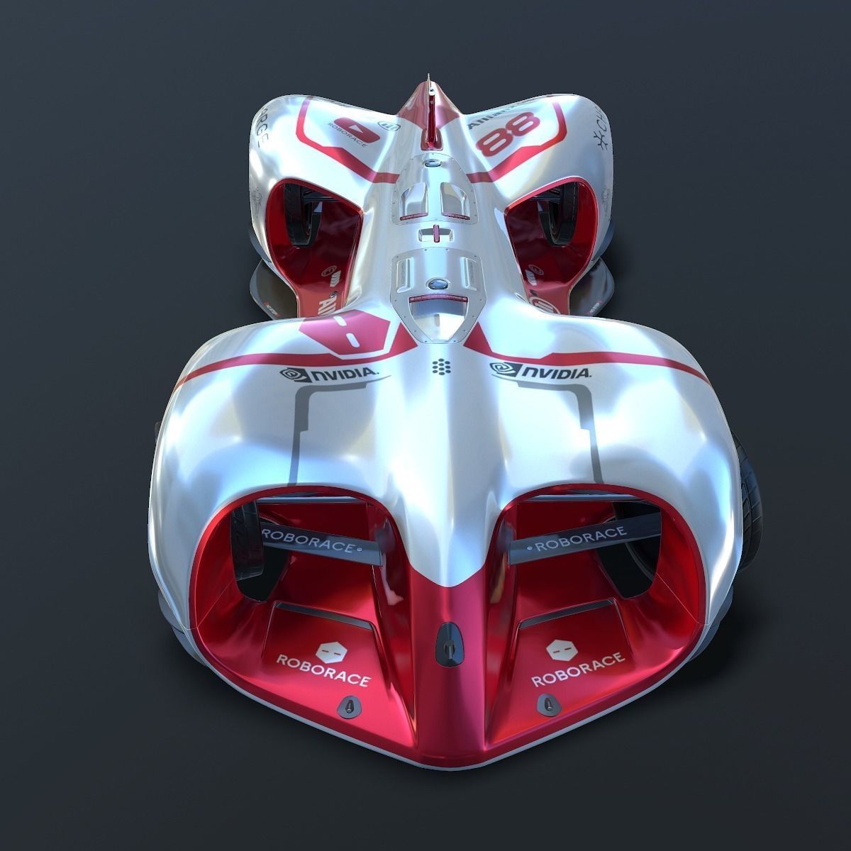 Roborace Formula E car 3D model_2