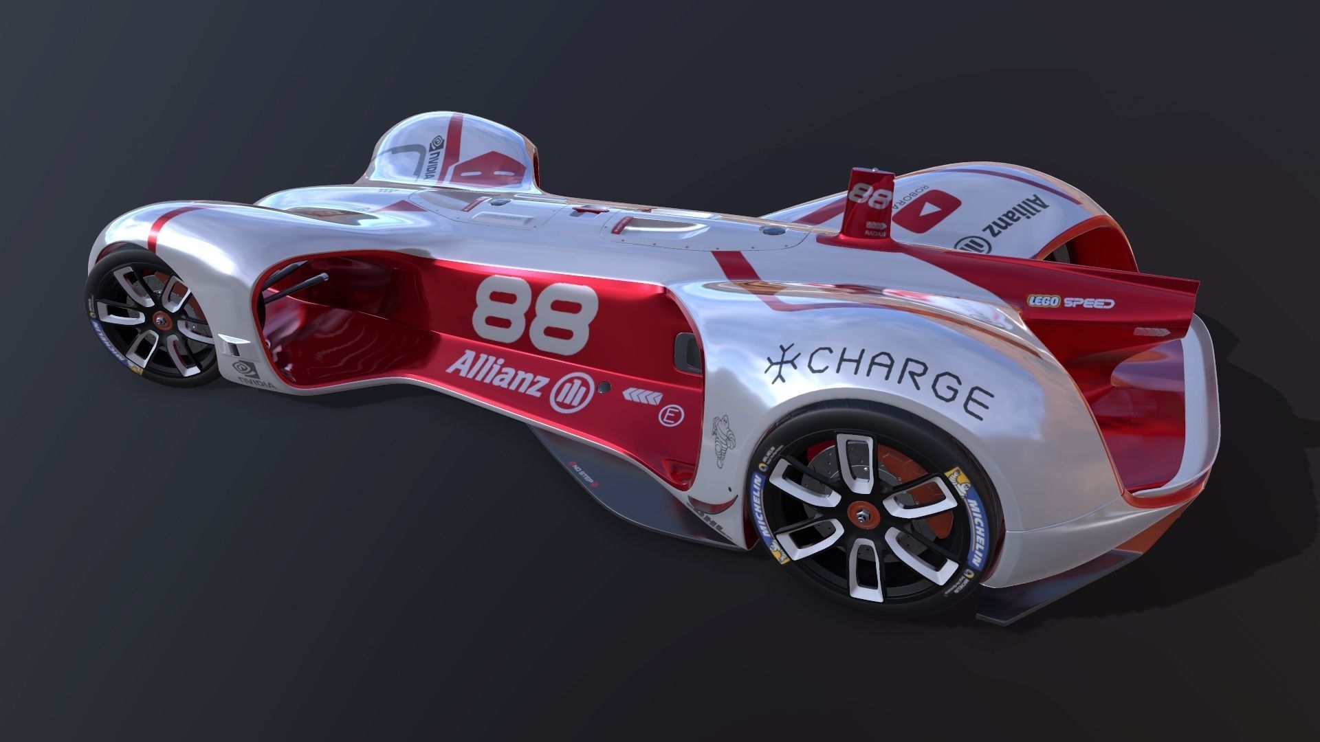 Roborace Formula E car 3D model_4