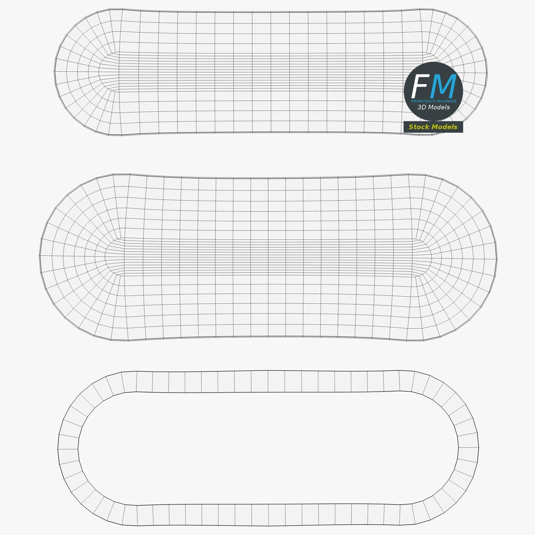 Tennis ball and racket set 3D model_11